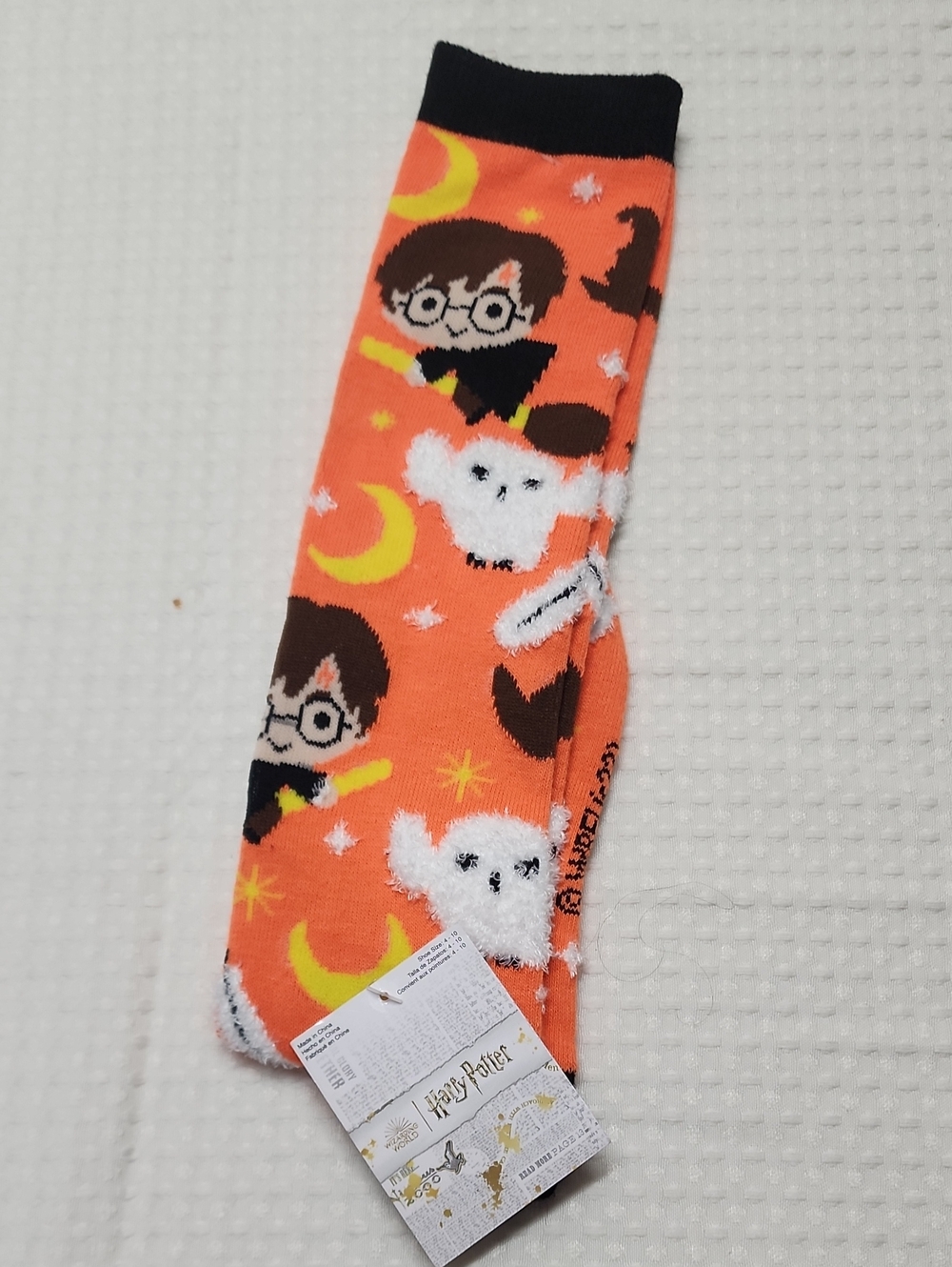 Warner Bros. Kids Orange & Black Harry Potter Crew Socks